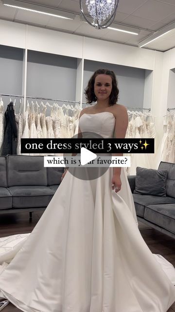 Marcella's Bridal on Instagram: "One wedding dress styled 3 ways❤️‍🔥 which is your favorite?

#OneWeddingDressThreeWays #BridalInspo #WeddingDressIdeas #BridalStyle #WeddingInspiration #BridalFashion #WeddingOutfits #VersatileBridal #BridalLooks #WhichIsYourFavorite #BrideToBe #WeddingWardrobe #StylishBride" Bride Inspiration, Bridal Inspo, Wedding Dress Styles, Bridal Looks, Bridal Style, Wedding Outfit, Wedding Inspiration, Wedding Dress, On Instagram