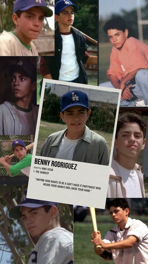 Sandlot Benny Rodriguez, The Sandlot Benny, Sandlot Benny, Benny Rodriguez, Benny The Jet Rodriguez, Mike Vitar, Sandlot, The Sandlot, Cute Celebrity Guys