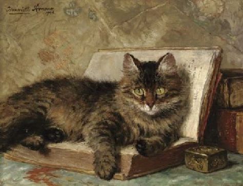 The Wise Cat Henriette Ronner-Knip Oil on Panel 1904 Private Collection Cat Art Illustration, 19th Century Art, Great Cat, Cat Artwork, Cat Art Print, Art Et Illustration, Cats Illustration, Arte Animal, Art And Illustration