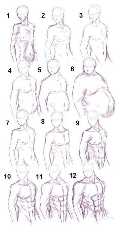 Body Drawing Reference, Male Body Drawing, Male Art Reference, Body Type Drawing, Drawing Anatomy, Human Body Drawing, Sketches Art, Poses Drawing, Human Anatomy Drawing