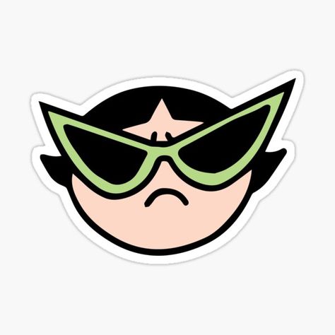 Powerpuff Girls Stickers, Girls Stickers, Stickers For Sale, Powerpuff Girls, For Sale, Green, Black