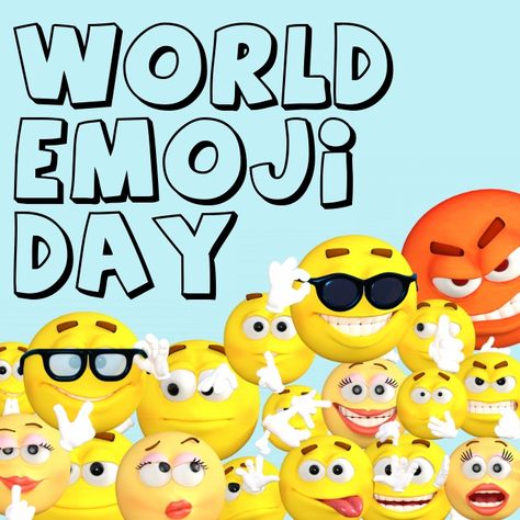 Instagram Poster Design, Emoji Day, World Emoji, Event Quotes, Instagram Poster, World Emoji Day, Photo Collage Gift, Posters Design, Brand Communication