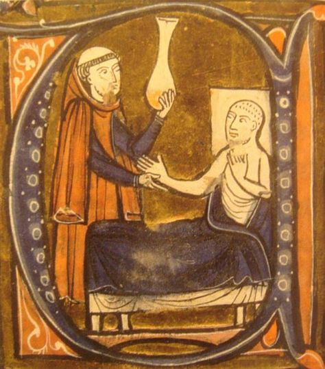 The idea of Farts in a Jar. Physicians told their patients to fart in a jar or capture the farts of others and keep them sealed in the jar. Then whenever a sickness like the black plague came through town they were supposed to open the jars and take deep breaths. Modern Hospital, Iran Travel, Ancient Origins, Medieval Manuscript, Medieval Times, Medical Practice, Traditional Medicine, Joan Rivers, Anglo Saxon