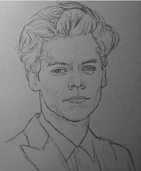 FOLLOW FOR MORE:) Harry Style Drawings, Celeb Drawings Easy, Harry Styles Sketch Pencil, Celebs To Draw, Harry Styles Sketchbook, Drawing Ideas Harry Styles, Harry Styles Drawing Pencil, One Direction Sketches, How To Draw Harry Styles