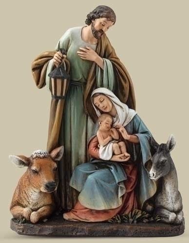 Family Statue, Christmas Nativity Set, Barn Animals, Family Figurine, Nativity Crafts, Christmas Nativity Scene, Christmas Collectibles, Religious Christmas, Holy Family