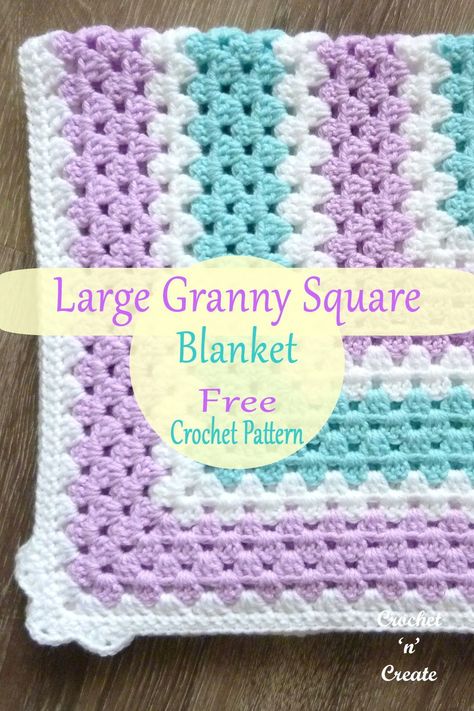 Granny Square Scarf Pattern, Large Granny Square Blanket, Granny Square Blanket Pattern, Large Granny Square, Square Blanket Pattern, Granny Square Patterns, Granny Square Scarf, Baby Afghan Crochet Patterns, Scarf Designs