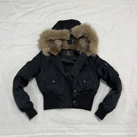 Tactical Jacket, Coyote Fur, Cropped Coat, Fur Hood Coat, Broken Zipper, Black Y2k, Fur Hood, White Mark, Cropped Jacket