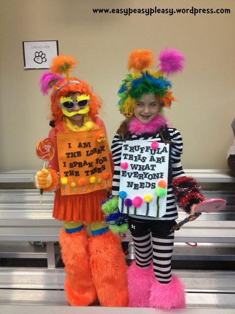 Mabree-the Lorax & Conlee-truffala trees Truffala Tree Costume, Dr Suess Characters Costumes, Literacy Baskets, Dr Seuss Costume Ideas For Kids, Dr Seuss Costume Ideas, Truffala Trees, Dr Suess Characters, Seuss Costumes, Lorax Costume