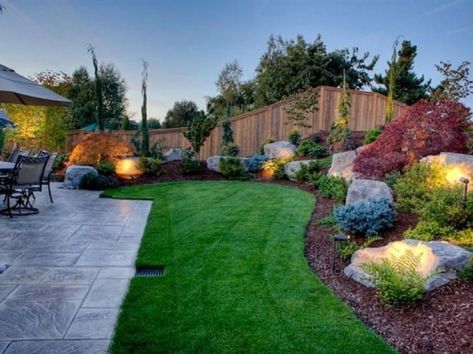 5 Design essentials every backyard should have Garden Landscaping Design Ideas, Modern Front Yard, Front Yard Design, Large Backyard, Backyard Landscape, Back Yard Ideas, Landscape Designs, Home Landscaping, Garden Landscape Design