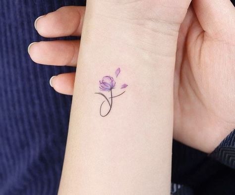 Watercolor Wrist Tattoo, Unforgettable Tattoo, Fine Tattoo, Violet Tattoo, Colour Tattoo For Women, Magic Runes, Flower Wrist Tattoos, Wrist Tattoos For Guys, Petite Tattoos