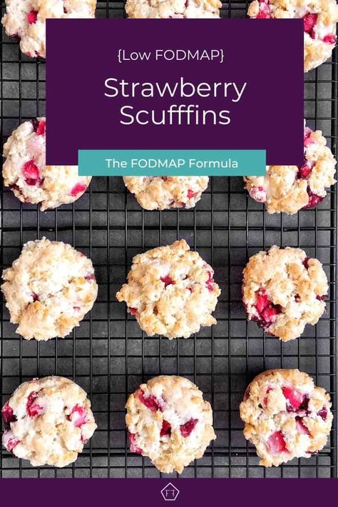 Take your brunch to the next level with these easy low FODMAP strawberry scuffins! FODMAP Recipes | FODMAP Diet | FODMAP Diet Recipes | Low FODMAP Breakfast | FODMAP Breakfast | Breakfast Ideas | Breakfast Recipes | Breakfast Recipes Easy | Strawberry Muffins | Gluten-Free strawberry Muffins #lowfodmap #glutenfree #muffin #breakfast www.fodmapformula.com Gluten Free Strawberry Muffins, Mom Snacks, Low Fodmap Breakfast, Recipes Low Fodmap, Low Fodmap Appetizers, Fodmap Baking, Easy Low Fodmap, Gluten Free Fall Recipes, Fod Map