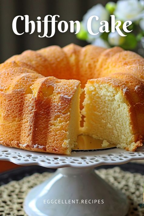 Indulge in the light and airy delight of a classic Chiffon Cake, an absolute must-try for those who love their desserts feather-light and full of flavor. #Chiffon Cake recipe #Chiffon Cake recipe easy #chiffon cake recipe best #chiffon cake recipe japanese #chiffon cake recipe filipino #filipino mocha chiffon cake recipe #chiffon cake recipe and procedure #simple chiffon cake recipe #sugar free chiffon cake recipe # Mocha Chiffon Cake Recipe, Japanese Chiffon Cake, Mocha Chiffon Cake, Chiffon Cake Recipe, Recipe Japanese, Cake Recipe Easy, Cake Making, Chiffon Cake, Classic Desserts