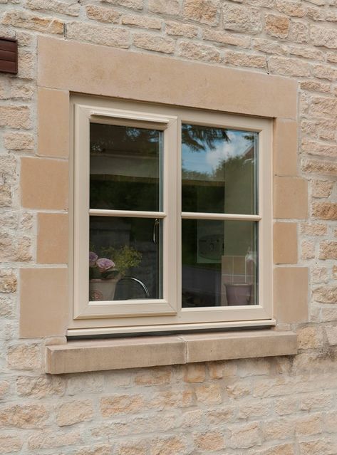 Cream Windows, Window Frame Colours, Barn Windows, Cottage Windows, Glazed Windows, Window Color, Upvc Windows, External Doors, Energy Efficient Homes