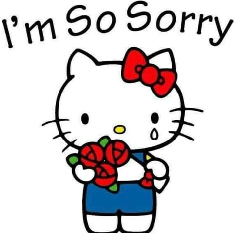 Im Sorry Hello Kitty, Hello Kitty Sorry, Im Sorry Pic Cute, I Love You Hello Kitty, Sorry Hello Kitty, Sorry Picture, Sorry Sticker, Sorry Images, Hello Kitty Vans