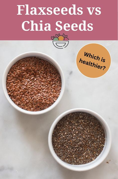 Soak Chia Seeds, Chia Benefits, Chia Seeds Benefits, Chia Seed Recipes, Flax Seeds, Similarities And Differences, Functional Food, Flaxseed, Healthy Nutrition