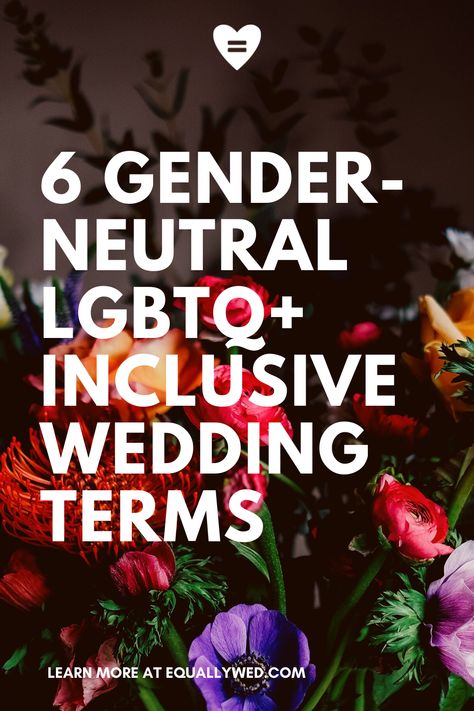 Gender Inclusive Wedding Party, Queer Wedding Cake, Nonbinary Wedding Ideas, Gender Neutral Bridal Party, Queer Wedding Party, Queer Proposal, Gender Neutral Wedding Party, Mrs And Mrs Lgbt Wedding Ideas, Gender Neutral Wedding Outfit