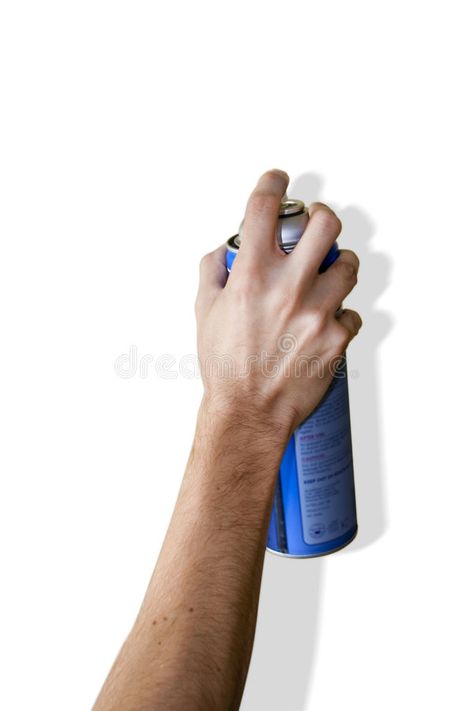 Hand Spraying with a can. Hand holding spray can over white background , #Sponsored, #holding, #Spraying, #Hand, #background, #white #ad Hand Holding Spray Can Reference, Hand Spray Painting, Person Holding Spray Paint Can Reference, Hand Holding Can Reference, Spray Painting Pose, Holding Spray Can Reference, Holding Can Reference, Hand Holding Spray Can, Hand Reference Holding Object