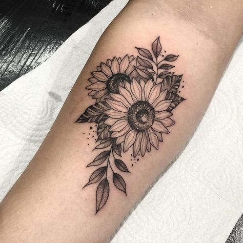 Sunflower Tattoo Bicep, Sunflower Cluster Tattoo, Sunflower Tattoo Forearm, Sunflower Ankle Tattoo, Sunflower Arm Tattoo, Sunflower Mandala Tattoo, Carnation Tattoo, Rip Tattoo, Wrist Tattoo Cover Up