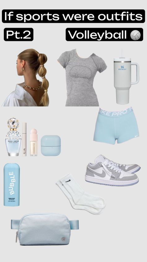 #sport #volleyball #followforfollow Volleyball Attire, Volley Ball Outfits Aesthetic, Volley Ball Outfits Girl, Cute Volleyball Outfits For Practice, Cute Volleyball Outfits Preppy, Volleyball Girls Outfits, Cute Outfits For Volleyball Practice, Volley Ball Practice Outfits, Cute Middle School Outfits