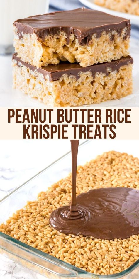 Peanut Butter Rice Krispie Treats, Krispie Treats Recipe, Krispy Treats, Cereal Treats, Rice Krispy, Butter Rice, Crispy Treats, Rice Krispie Treats, Peanut Butter Recipes