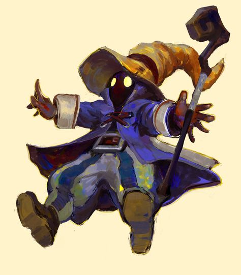 Dnd Wizard, Fantasy Vibes, Goblin Art, Black Mage, Final Fantasy Ix, Final Fantasy Art, Daily Painting, Fantasy Concept Art, Fantasy Inspiration