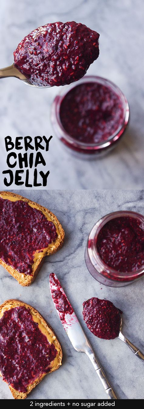 Chia Jelly, Monkey Butter, Healthy Jelly, Nutritarian Recipes, Dr Fuhrman, Vegan Jelly, Bread Healthy, Chia Recipe, Healthy Bread Recipes