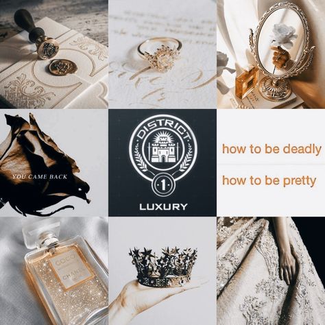 Hunger Games Districts Aesthetic, Hunger Games Mood Board, District 1 Aesthetic Hunger Games, District 1 Hunger Games, District 1 Aesthetic, Hunger Games Oc, Panem Aesthetic, Hunger Games District 12, Dystopian Movies