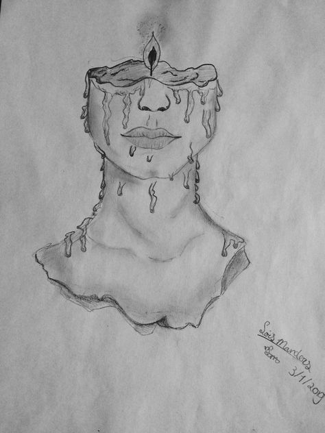 Deep Drawing Ideas Sketches, Drawings Of Deep Thoughts, Deep Things To Draw, Deep Pencil Sketches, Pencil Drawings About Overthinking, Art Sketches Deep, Melting Person Drawing, Drawings For Overthinkers, Drawing Of Overthinking