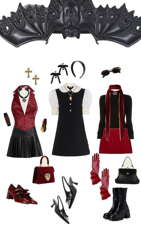 modern vamp 💋🫀🌘💄 #vampire #halloween #fall Vampirecore Clothes, Nosferatu Inspired Outfit, Nosferatu Aesthetic Outfit, Vampire Outfit Female Modern, Vampire Modern Outfit, Nosferatu Outfit, Vampire Girl Outfit, Vampire Aesthetic Modern, Vampire Outfits Aesthetic