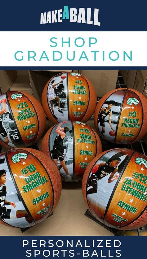 Senior Gift Ideas High School Sports, Sports Gift Basket, Volleyball Decor, Basketball Senior Night Gifts, Basketball Senior Night, Senior Design, Senior Graduation Party, Best Graduation Gifts, 8th Grade Graduation