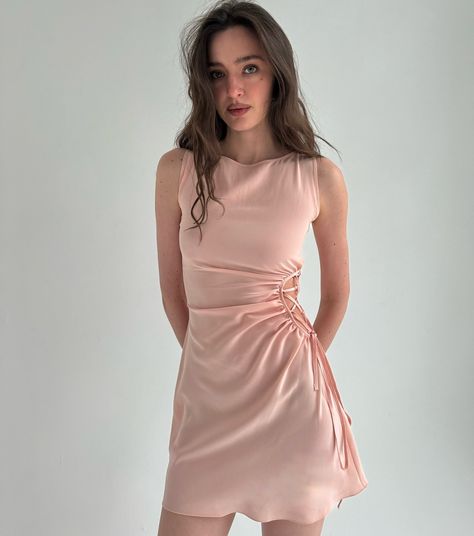 Our ‘Ballade dress’ in pink, made from 100% silk deadstock fabric sourced from luxury maisons in Paris and made in London. Available on our website 🕊 Luxury Pink Silk Dress, Pink Silk Mini Dress With Ruffles, Pink Silk Feminine Slip Dress, Feminine Pink Satin Mini Dress, Luxury Pink Satin Mini Dress, The 100, London, Paris, Silk