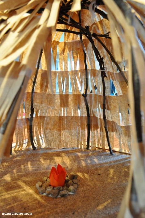 Making a Wigwam for a School Project | Sue At Home Wigwam School Project, Indian Project, Native American Projects, Native Americans Unit, Indigenous Education, I Love School, My Father's World, Native American Crafts, Homeschool History