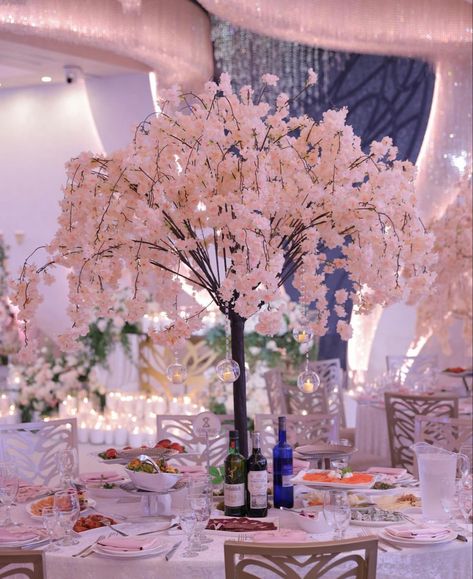 Artificial Light pink cherry blossom wedding centerpieces Cherry Blossom Tree Centerpieces, Cherry Blossom Wedding Centerpieces, Fairytale Quince, Tree Centrepiece Wedding, Pink Cherry Blossom Wedding, Cherry Blossom Wedding Decor, Cherry Blossom Centerpiece, Cherry Blossom Bouquet, Tree Wedding Centerpieces