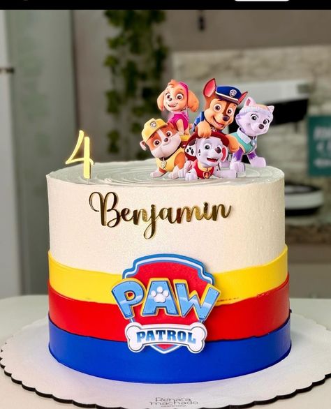 Paw Patrol Smash Cake, Simple Paw Patrol Cake, Paw Patrol Birthday Cakes, Birthday Cake Paw Patrol, Paw Patrol Cake Ideas, Pastel Paw Patrol, Cake Paw Patrol, Paw Patrol Party Ideas, Paw Patrol Birthday Party Cake