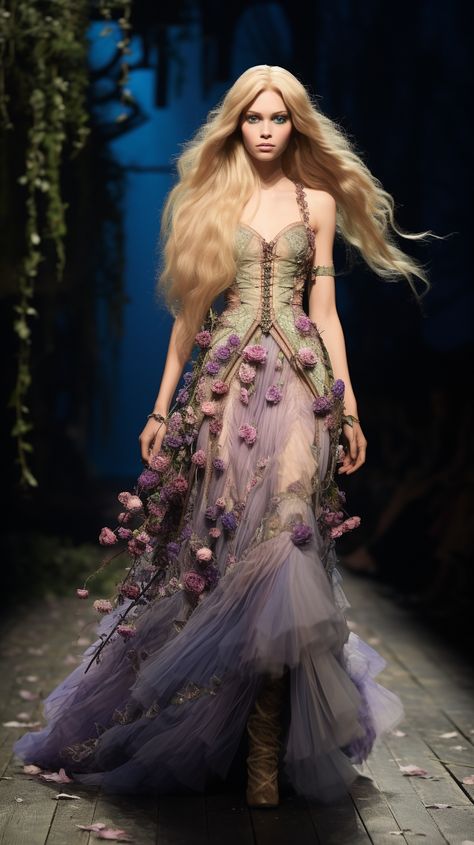 Fairytale Dress Aesthetic, Fair Outfits, 90s Runway Fashion, Fairy Clothes, Fairy Fashion, Dress Aesthetic, Fairytale Dress, Maid Dress, Whimsical Fashion