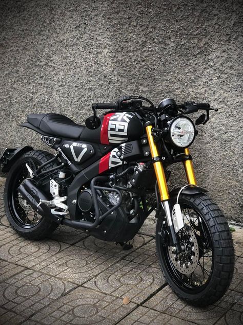 Yamaha Xsr155 Modified, Sepeda Trek, Custom Sport Bikes Motorcycles, Yamaha Xsr155, Yamaha Xsr, Custom Bikes Cafe Racers, Cafe Racer Moto, Best Motorbike, Cafe Racer Design