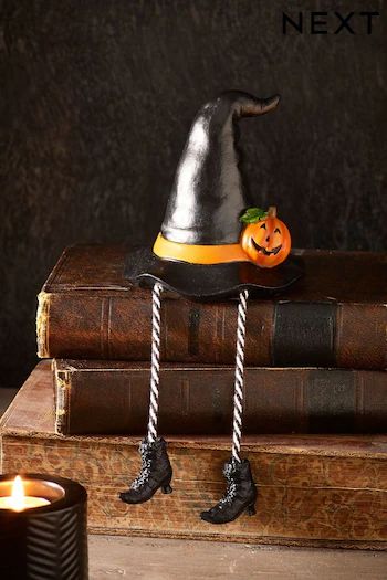 Halloween | Next Official Site Air Dry Clay Halloween, Halloween Witches Hat, Witch Things, Clay Halloween, Pumpkin Ornaments, Witch Boots, Halloween Hat, Halloween Clay, Witches Hat