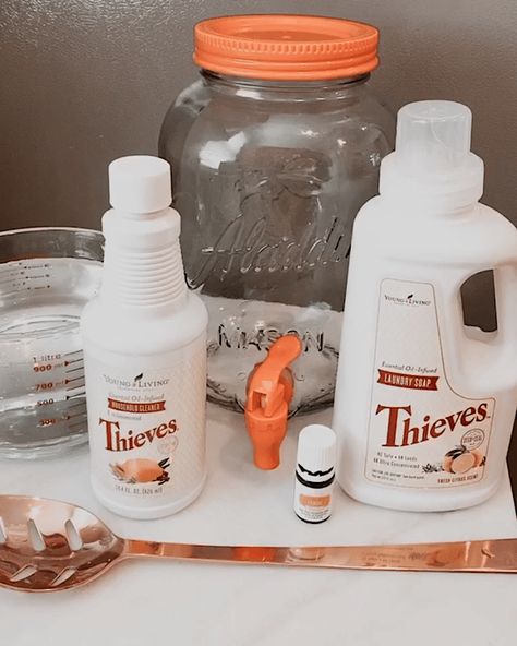 Thieves Laundry Soap Hack - Confessions of a Main Street Mom Diy Thieves Laundry Detergent, Thieves Laundry Detergent Recipe, Thieves Laundry Detergent Hack, Young Living Laundry Detergent Dilution, Thieves Laundry Soap Hack, Young Living Laundry Detergent, Thieves Laundry Detergent, Thieves Laundry Soap, Laundry Recipe