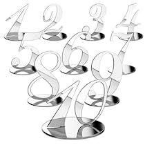 Check this out on Amazon Numbers For Tables, Silver Table Numbers Wedding, Party Reception, Acrylic Table Number, Cards Table, Standing Table, Wedding Numbers, Table Number Cards, Mirror Acrylic