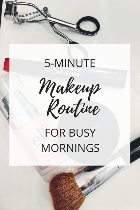 5 minute makeup routine (aka the lazy girl routine or for girls who like a more natural look!) perfect for busy mornings when you're rushing out the door. Best part is most products are under $10!! Lazy Girl Makeup, 5 Minute Makeup Routine, Morning Makeup Routine, Quick Makeup Tutorial, Natural Beauty Routine, 5 Minute Makeup, Morning Makeup, Perfect Cat Eye, Girl Routine