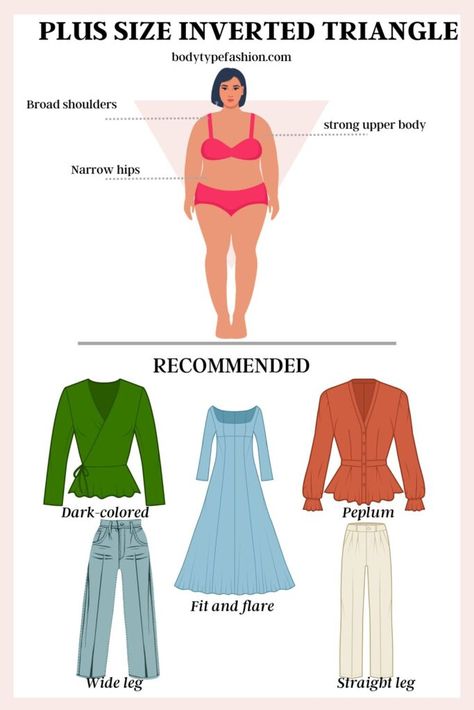 Vertical Stripes Plus Size Inverted Triangle, Outfits Ideas Plus Size, Triangle Outfits, Inverted Triangle Body Shape Fashion, Inverted Triangle Body Shape Outfits, Triangle Body Shape Fashion, Plus Size Body Shapes, Inverted Triangle Fashion, Triangle Body Shape Outfits