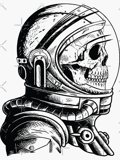 Skull In Astronaut Helmet, 2d Rpg, Space Helmet, Astronaut Helmet, Helmet Stickers, Skull Logo, Fish Bowl, Clothes Line, I Tattoo