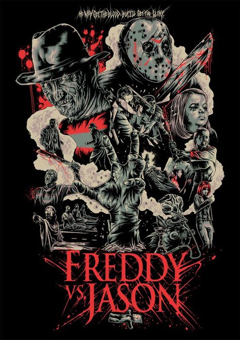 Freddy Vs Jason, Halloween Wallpaper Cute, Halloween Vinyl, Horror Pictures, Halloween Horror Movies, Horror Movie Icons, Horror Movie Art, Film Music, Alternative Art