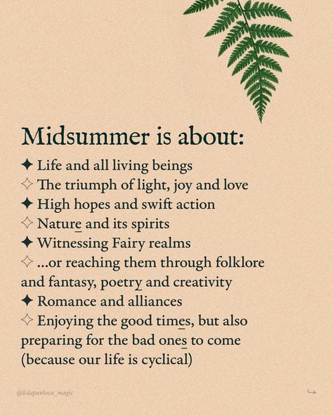 The Summer Solstice: June 20-21 Traditional Midsummer (Kupala’s night) in my country (Russia): June 23-24 Northern Midsummer: June 23-24 Actual celebrations, historically, were held for the whole week long, so it’s time for magical merriment very soon, witches and magical beings🧙🏻‍♀️🧝🏼‍♀️ Midsummer Celebration, Summer Solstice Celebration, Witchcraft Inspiration, Midsummer Party, Solstice Party, Pagan Holidays, Solstice And Equinox, Solstice Celebration, Magical Beings