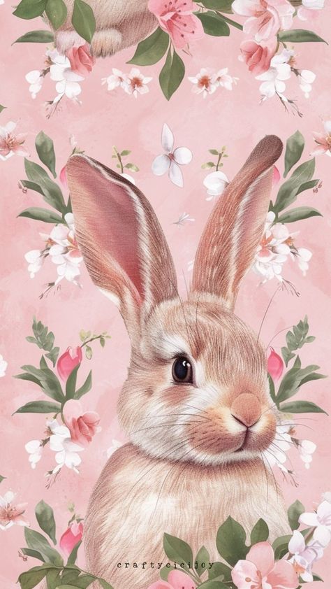 Easter Lock Screen, Fluffy Bunnies, Programmer Jokes, Cute Easter Bunny, Pink Easter, Cute Easter, Phone Screen, Phone Wallpapers, Ever After