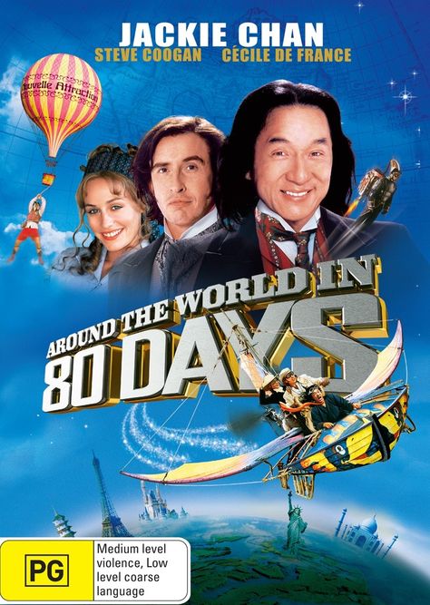 Around The World In 80 Days Steampunk Movies, Jackie Chan Movies, Disney Movie Scenes, Jackie Chan Adventures, Parental Guidance, Around The World In 80 Days, Jackie Chan, Day Book, Musical Movies