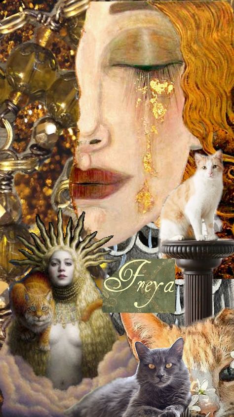 freya, goddess Freyja Goddess Aesthetic, Freyja Aesthetic, Freyja Goddess, Color Palette Earthy, Hearth Witch, Freya Goddess, Mystical Beings, Goddess Magick, Goddess Aesthetic