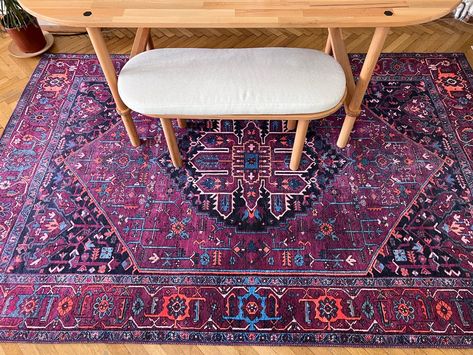 Burgundy Carpet, Southwestern Rugs, Burgundy Rug, Boho Floor, Purple Burgundy, Burgundy Rugs, Woven Carpet, Carpet Size, Vintage Living Room