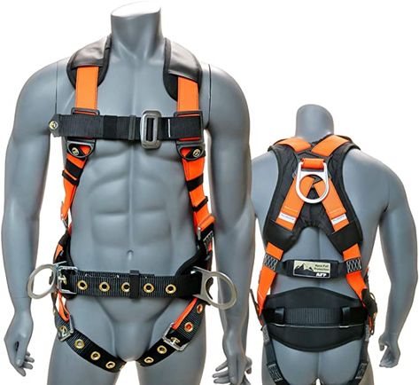 Body Safety, Climbing Harness, Safety Harness, Fall Protection, Leg Straps, Body Harness, Black Plates, Back Support, Vest Fashion