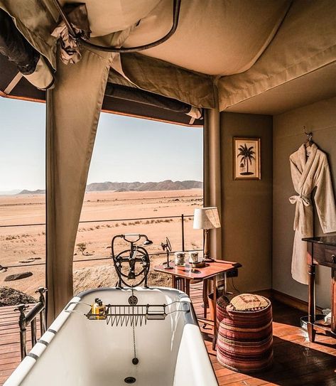 Namibia Desert, Lodge Ideas, Luxury Safari Lodge, Lodge Design, Casa Cook, Desert Resort, Tent Living, British Colonial Decor, Luxury Glamping